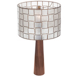 Roxy Table Lamp - Oxidized Gold Leaf / Capiz Shell