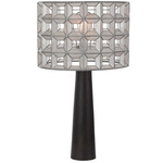 Prado Table Lamp - Oxidized Silver Leaf / Capiz Shell