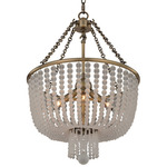 Esperanza Pendant - Brushed Champagne Gold / Frosted