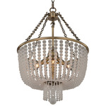 Esperanza Pendant - Brushed Champagne Gold / Frosted