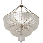 Esperanza Pendant - Brushed Champagne Gold / Frosted