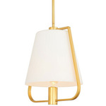 Marco Pendant - Winter Brass / Opaque White