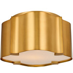 Lotus Ceiling Light - Winter Brass / Frosted
