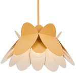 Flor Pendant - Harvest Yellow / White