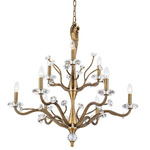 Venus Chandelier - Historic Brass