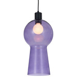 Cores Pendant - Matte Black / Purple