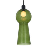 Cores Pendant - Matte Black / Green