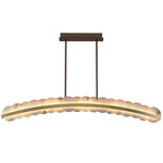 Meridian Linear Pendant - Winter Brass