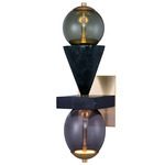 Demi Wall Sconce - Winter Brass / Green