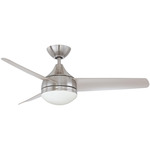 Moderno Ceiling Fan with Light - Satin Nickel / Silver
