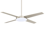 Lopro Ceiling Fan with Light - Satin Nickel / Satin Nickel