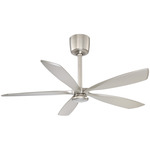 Phantom Ceiling Fan with Light - Satin Nickel / Satin Nickel