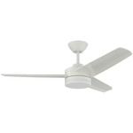 Sirocco Ceiling Fan with Light - White / White