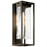 Mercer Outdoor Wall Sconce - Olde Bronze / Clear Seeded