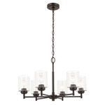 Winslow Chandelier - Olde Bronze / Clear Seeded