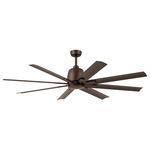 Breda Ceiling Fan - Satin Natural Bronze / Satin Natural Bronze