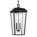 Mathus Outdoor Pendant - Textured Black / Clear