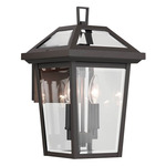 Regence Outdoor Wall Sconce - Olde Bronze / Clear