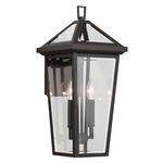 Regence Outdoor Wall Sconce - Olde Bronze / Clear