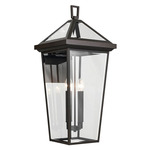 Regence Outdoor Wall Sconce - Olde Bronze / Clear