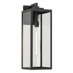 Branner Outdoor Wall Sconce - Olde Bronze / Clear