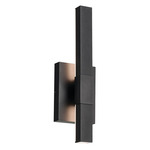 Nocar Outdoor Wall Sconce - Textured Black / Satin Etched