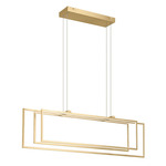 Jestin Linear Chandelier - Champagne Gold