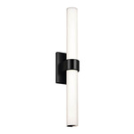 Izza Bathroom Vanity Light - Matte Black / Opal