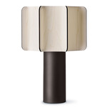 Kactos Table Lamp - Black / Ivory White Wood