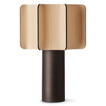 Kactos Table Lamp - Black / Natural Beech Wood