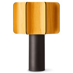 Kactos Table Lamp - Black / Yellow Wood