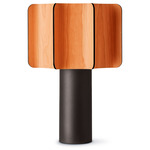 Kactos Table Lamp - Black / Orange Wood