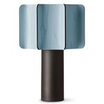 Kactos Table Lamp - Black / Sea Blue Wood