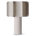 Kactos Table Lamp - White / Grey Wood