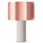 Kactos Table Lamp - White / Pale Rose Wood