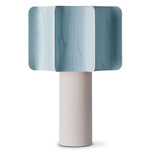 Kactos Table Lamp - White / Sea Blue Wood