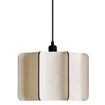 Kactos Pendant - Black / Ivory White Wood