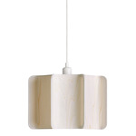 Kactos Pendant - White / Ivory White Wood