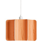 Kactos Pendant - White / Orange Wood