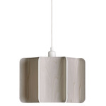 Kactos Pendant - White / Grey Wood