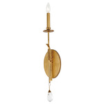 Eden Wall Sconce - Gold Leaf / Crystal