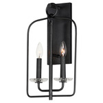 Madeira Wall Sconce - Anthracite / Clear