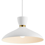 Carillon Pendant - White / Satin White