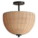 Maldives Ceiling Light - Black / Natural