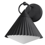 Odette Outdoor Wall Sconce - Black / White