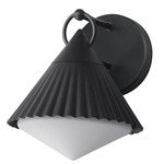 Odette Outdoor Wall Sconce - Black / White