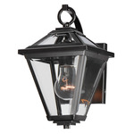 Prism Outdoor Wall Sconce - Black / Clear