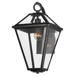 Prism Outdoor Wall Sconce - Black / Clear