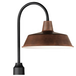 Pier M Outdoor Post Lantern - Black / Bronze