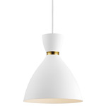 Carillon Pendant - White / Satin White